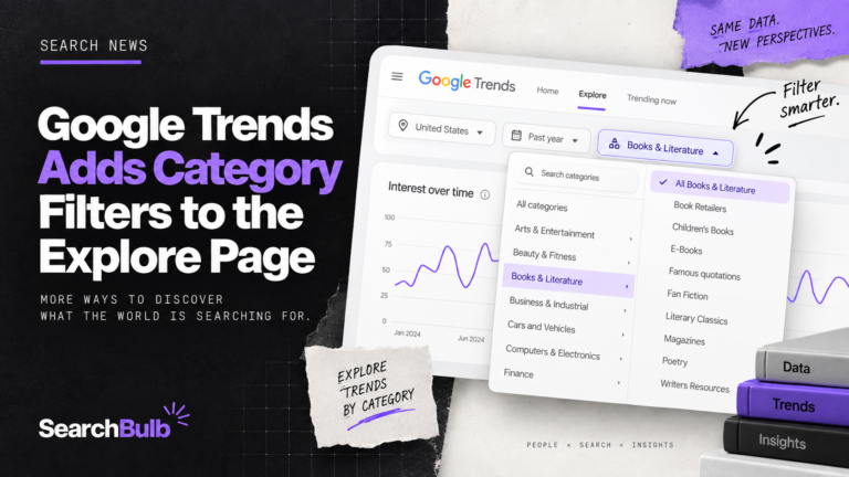 Google Trends Adds Category Filters to the Explore Page